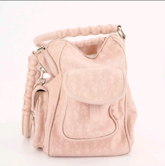 (RARE) CHRISTIAN DIOR PINK  LOVELY TROTTER BAG - Picture 3 of 8